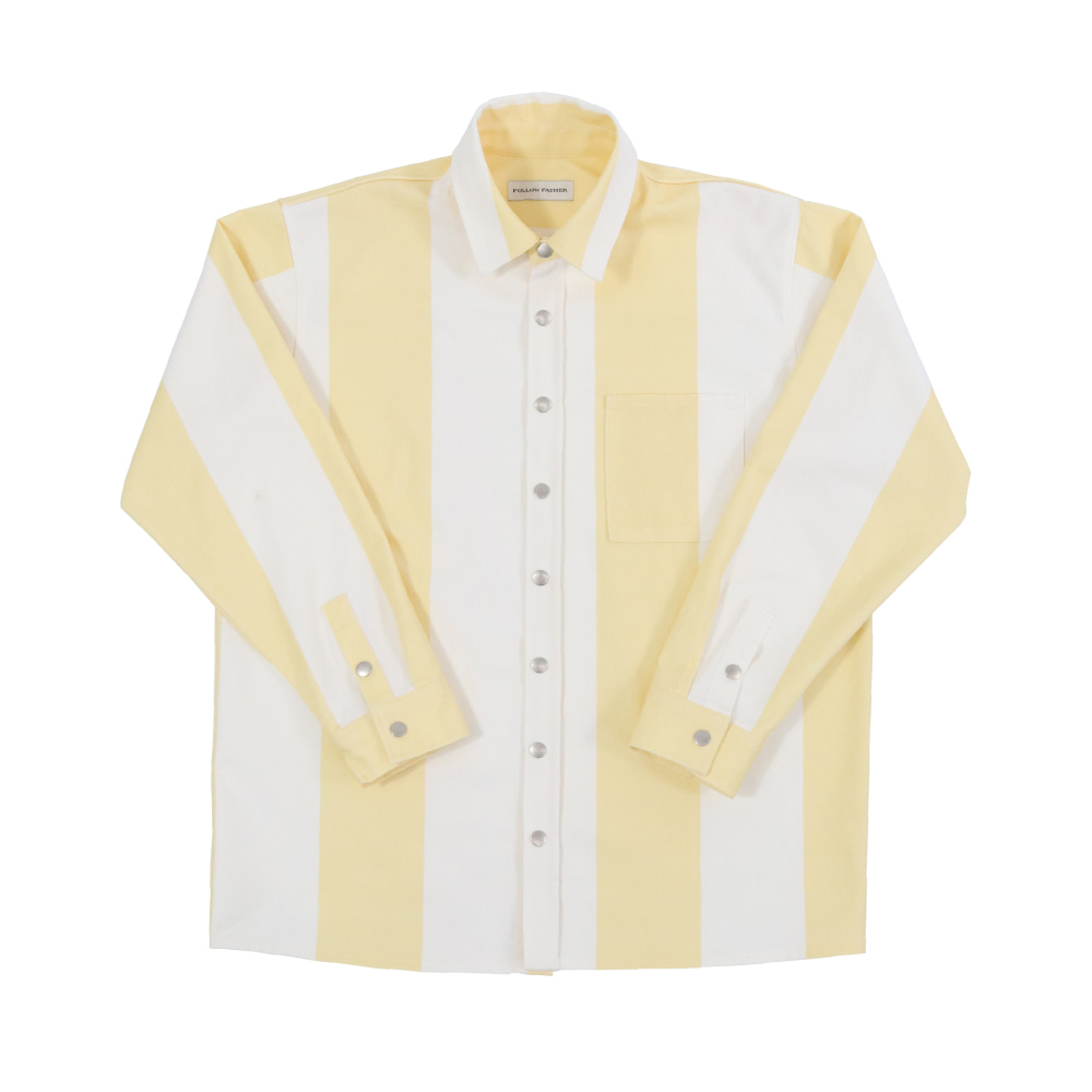 Bold stripe jacket_Yellow